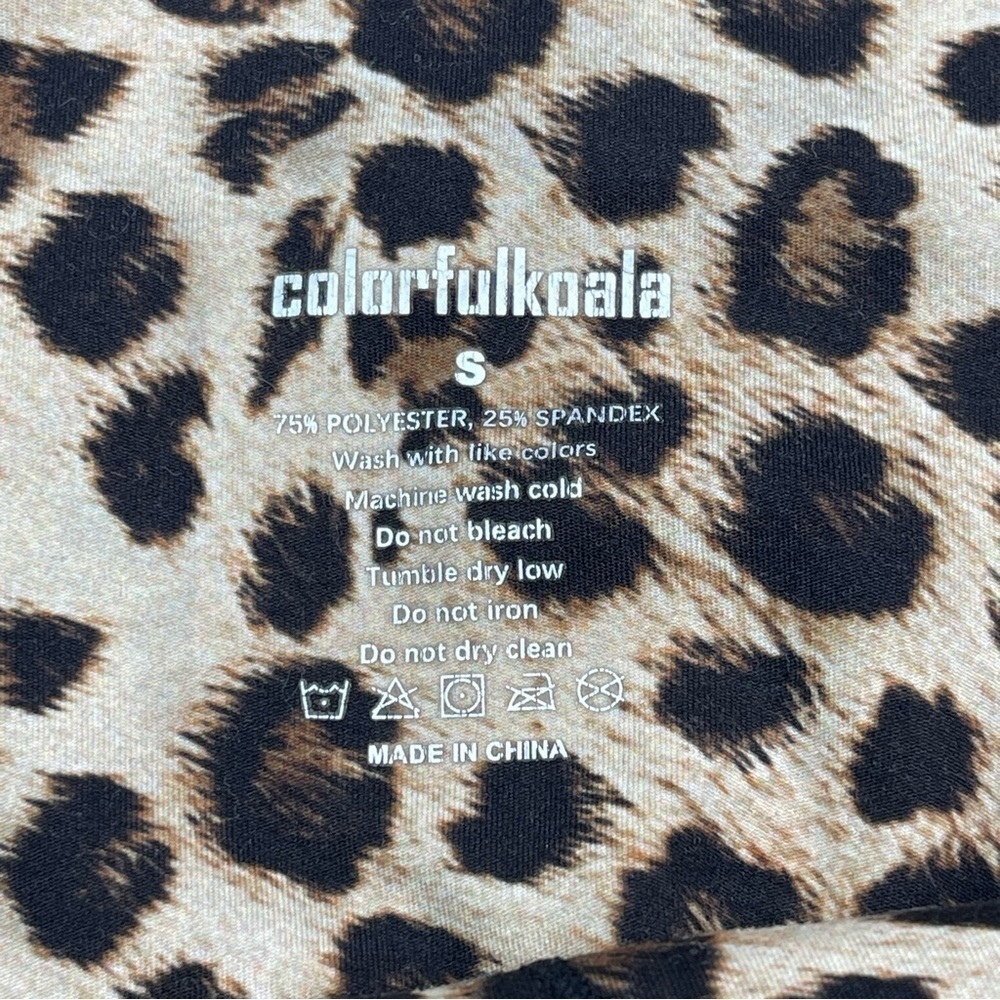 Colorfulkoala Leggings Leopard Yoga Gym Workout Running  Lounge Outdoor Comfy - Picture 14 of 14